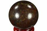 Polished Dragon's Blood Jasper Sphere - Australia #116117-1